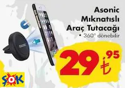 ASONİC MIKNATISLI ARAÇ TUTACAĞI ASONİC MIKNATISLI ARAÇ TUTACAĞI